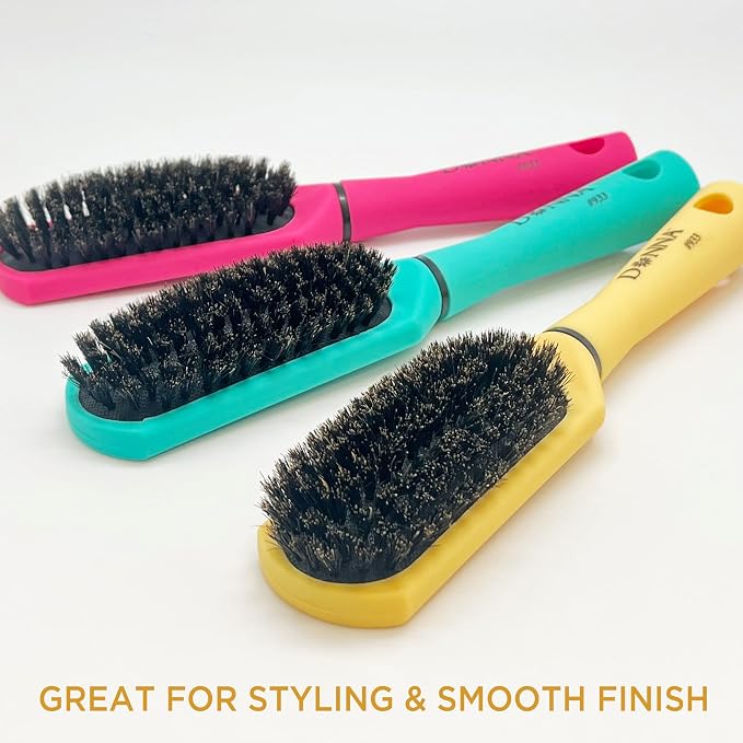 Donna Boar Styling Brush – Soft Boar Bristles for Women’s Hair