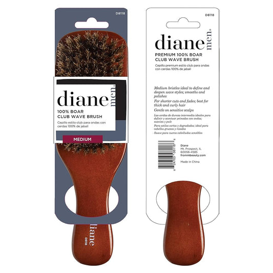 Diane 100% Medium Boar Club Brush D8118