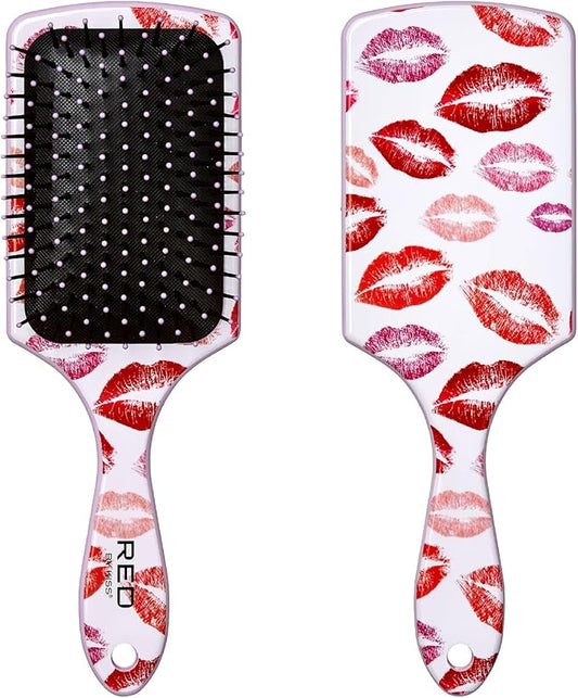 Red by Kiss Designed Brush, Easy Hair Detangling & Styling, Scalp Massage