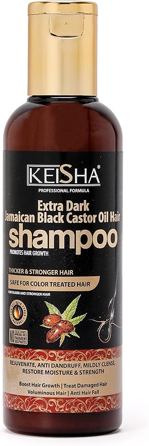 Keisha Extra Dark Jamaican Black Castor Oil Shampoo Sulphate Free 200ml