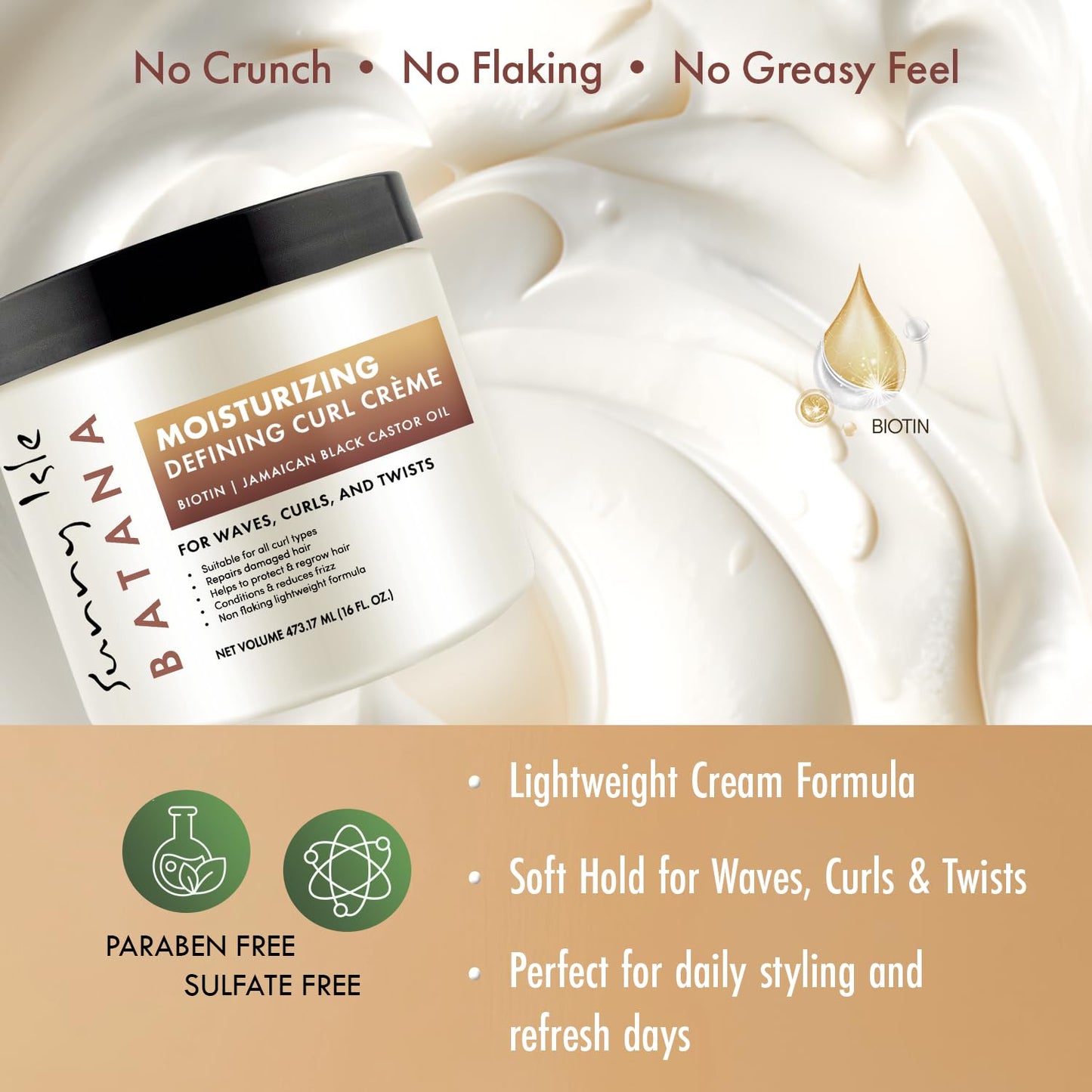 Sunny Isle Batana Moisturizing Curl Cream 16Oz
