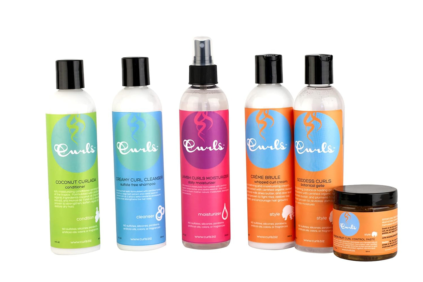 Curls Passion Fruit Control Paste For Edges and Frizzy Hair - For All Types - 4 Fl Oz