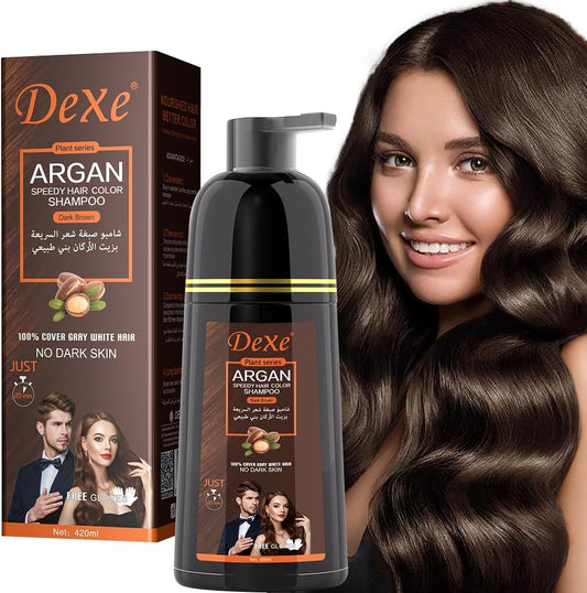 Dexe Plant Series Argan Speedy Hair Color Shampoo 420ml