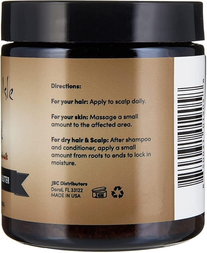 Sunny Isle Jamaican Black Castor Oil Pure Butter Infused with Chebe Powder 4oz