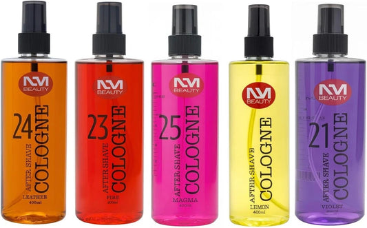After Shave Cologne For Men- Fresh With Woody Scents Violet, Ruby, Magma ,Leather 400ml