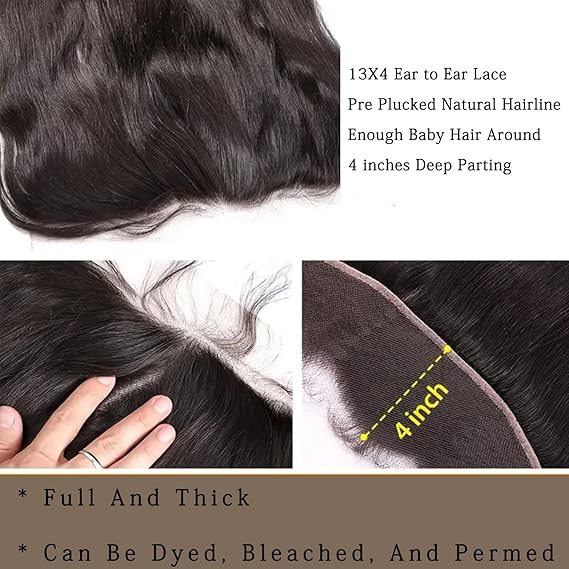 Rush Brazilian Silk Full Lace Coverall Front Piece 13x4 Closure