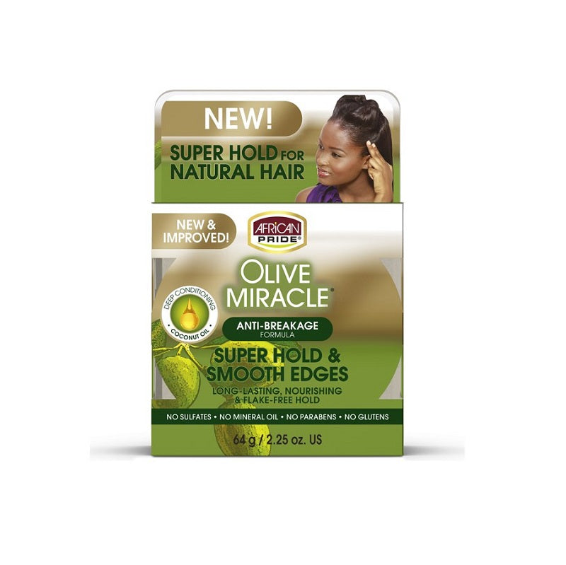 African Pride Olive Silky Smooth Edges - 2.25 Oz