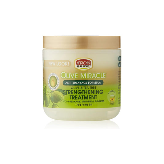African Pride Olive & TeaTree Strengthening Treatment 170G | Shop at CC Hair & Beauty UK