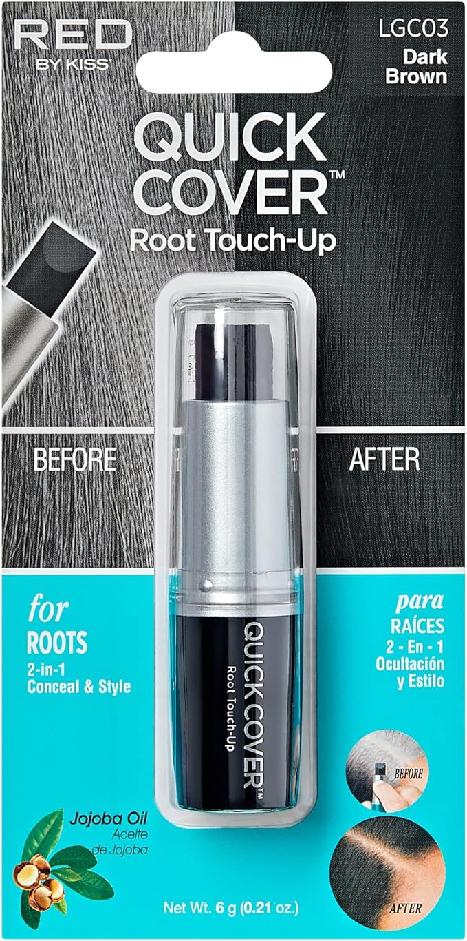 Kiss Quick Cover Touch Up Stick - Dark Brown