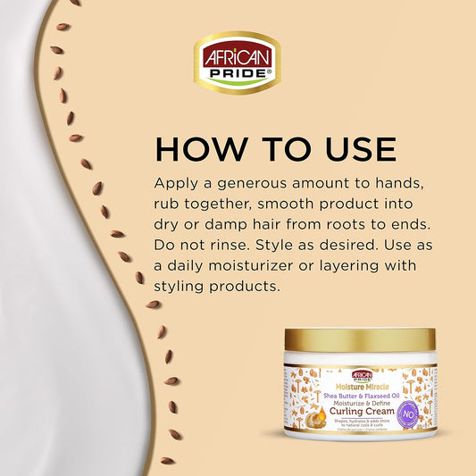 African Pride Moisture Curling Cream - 12 Oz