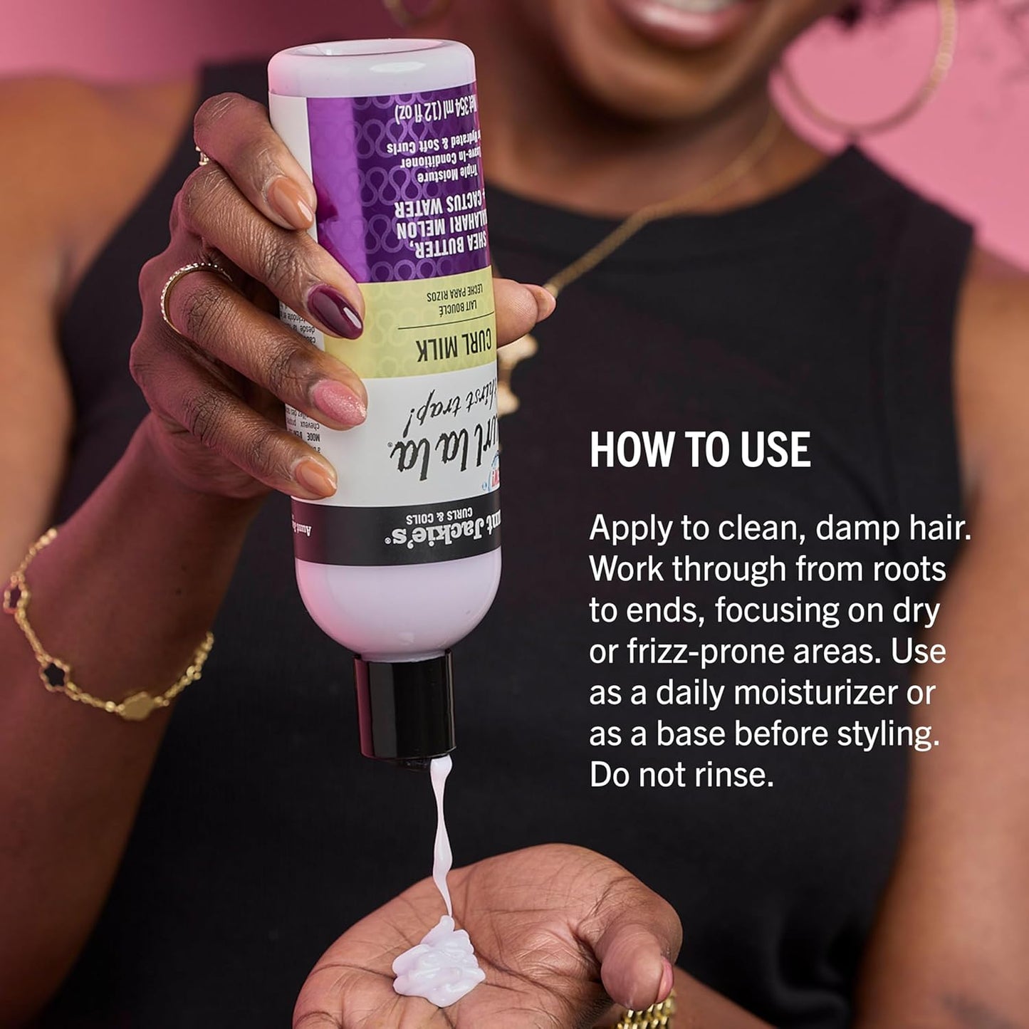 Aunt Jackie's Curls & Coils Curl La La Thirst Trap Curl Milk 12oz