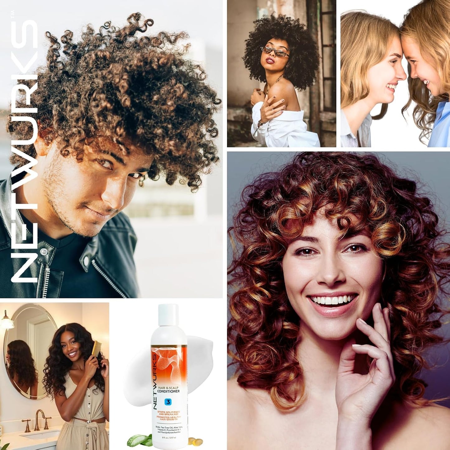 Netwurks Hair and Scalp Conditioner with Biotin and Aloe Vera 8Oz