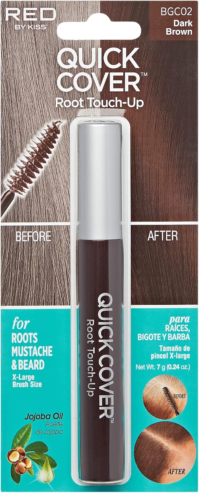 Kiss Colors Quick Cover Brush-In Color Touch Up - Keep