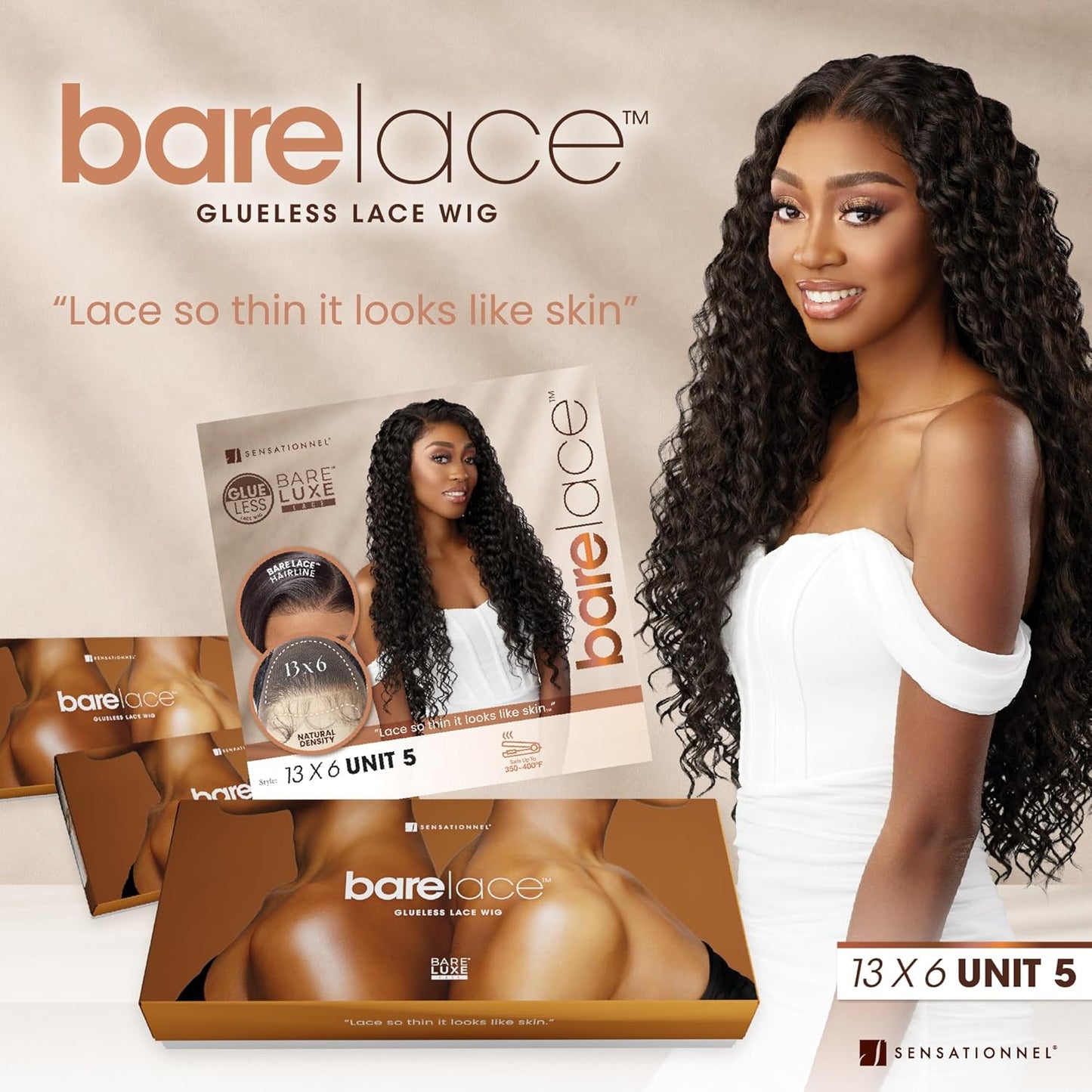 Sensationnel Bare Lace Glueless Lace 13x6 Wigs - Unit 5