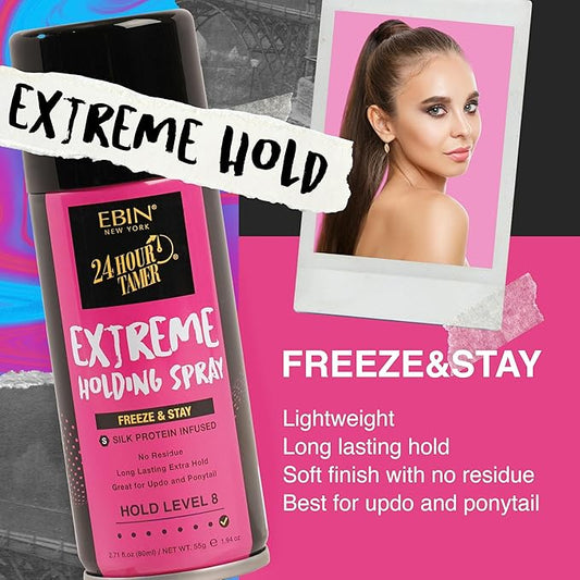 EBIN NEW YORK 24 Hour Tamer Intense Holding Spray 1.94oz | CC Hair & Beauty UK