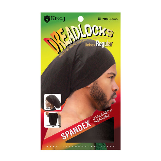 King.J Dreadlocks Spandex Cap Reguler Unisex Black 704