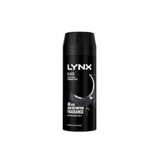 Lynx Black Deodorant Mens Body Spray 150ml