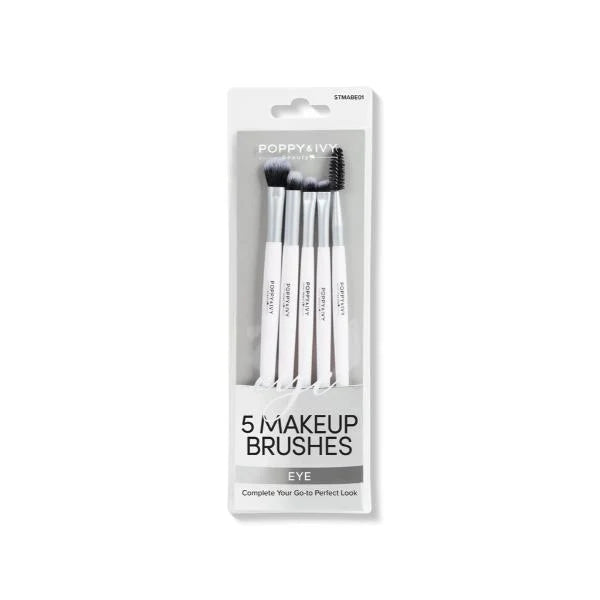 Absolute New York Poppy & Ivy Makeup Brushes - 5 Brochas