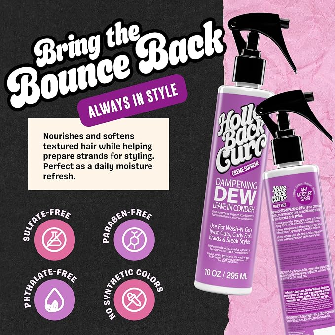 Holla Back Curl Dampening Dew Leave-In Conditioner 10 fl oz
