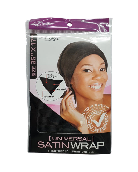 Magic Collection Universal Satin Wrap (35" X 17") #2249Bla