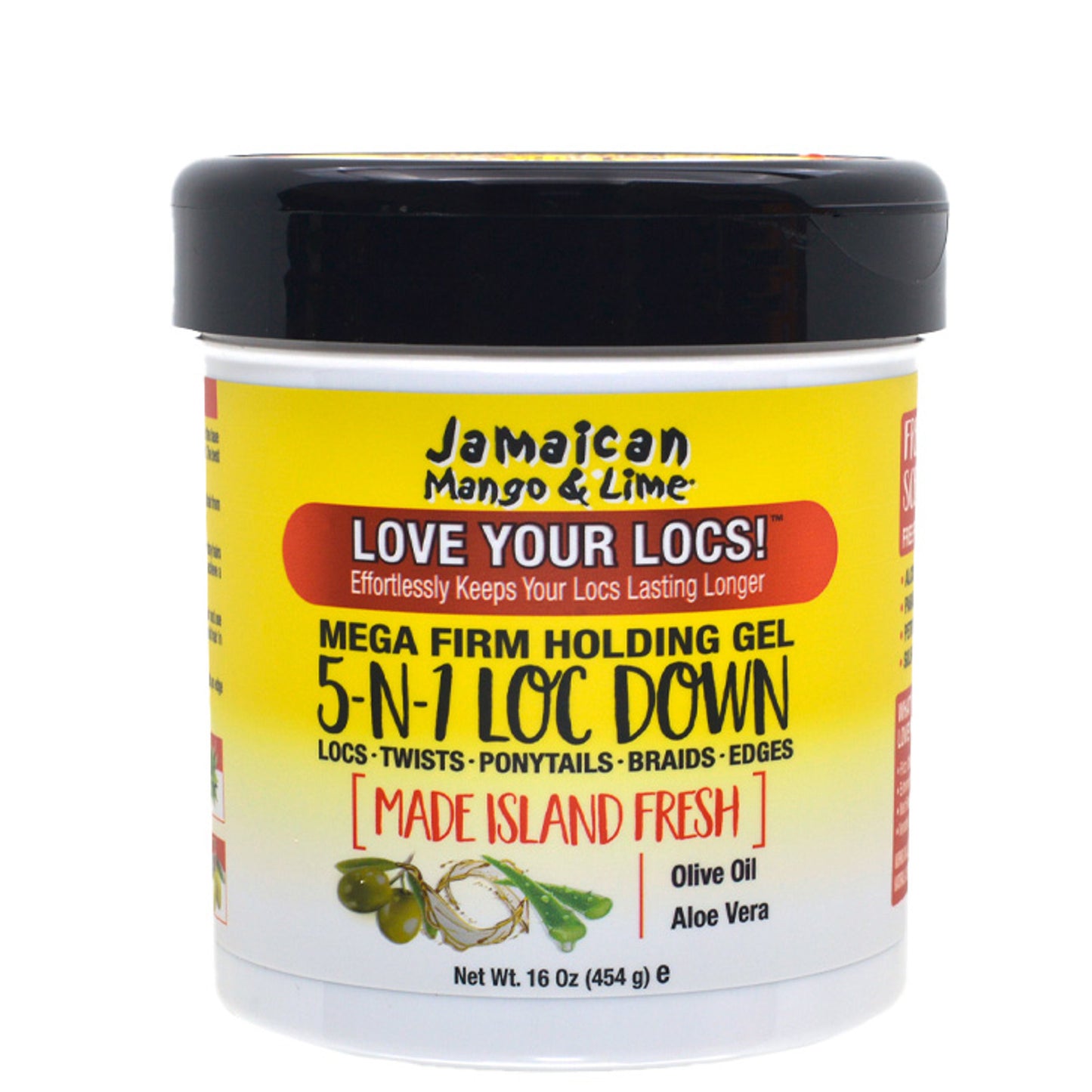 Jamaican Mango & Lime Mega Firm Holding Gel 5-n-1 Loc Down (16 oz