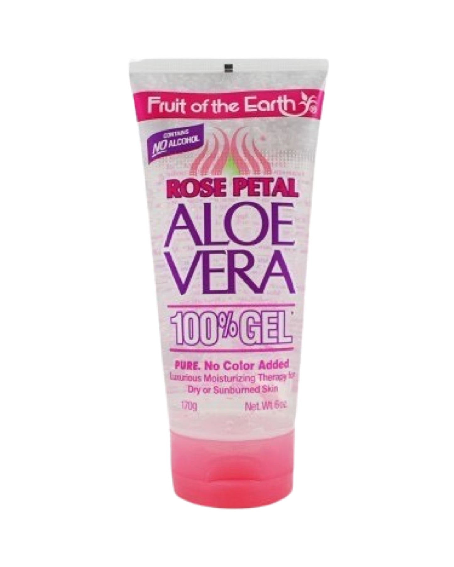 Fruit Of The Earth Rose Petal Aloe Vera Gel - 6 Oz