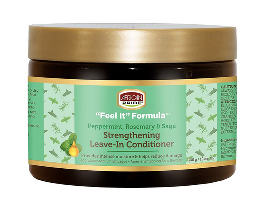 African Pride Feel It Formula Strengthening Leave In Conditioner 120z