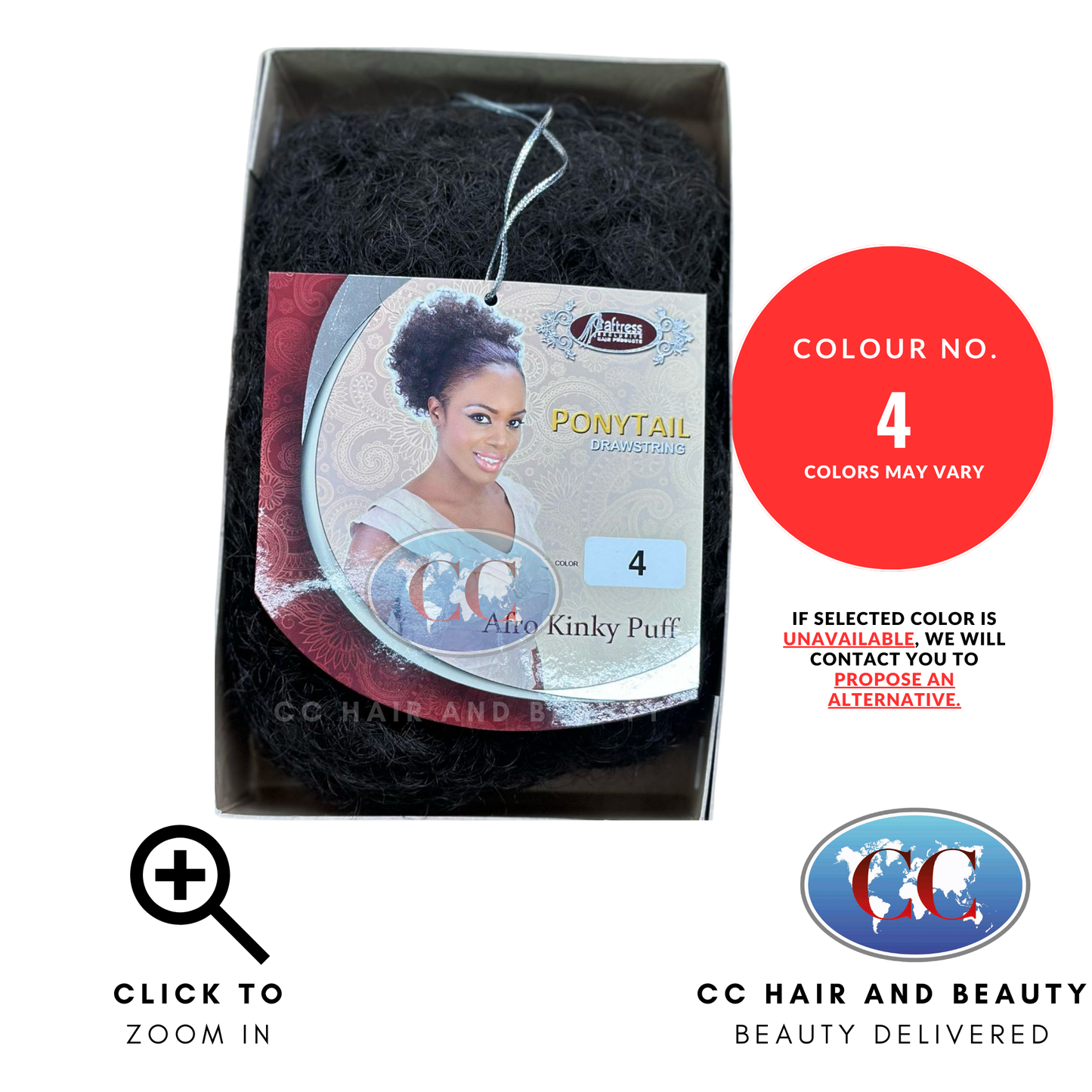 Afftress Afro Kinky Puff Drawstring Ponytail-Colour 4