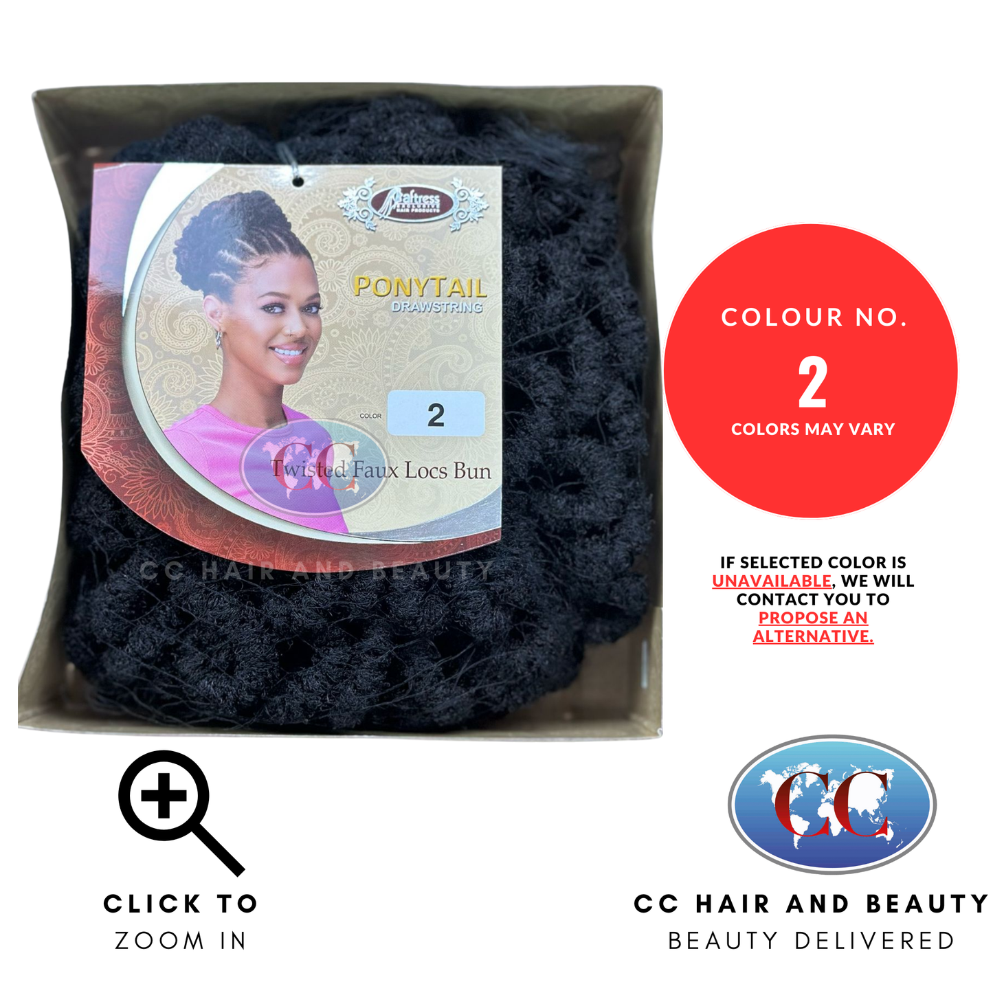 Afftress Drawstring Ponytail Twisted Faux Locs Bun