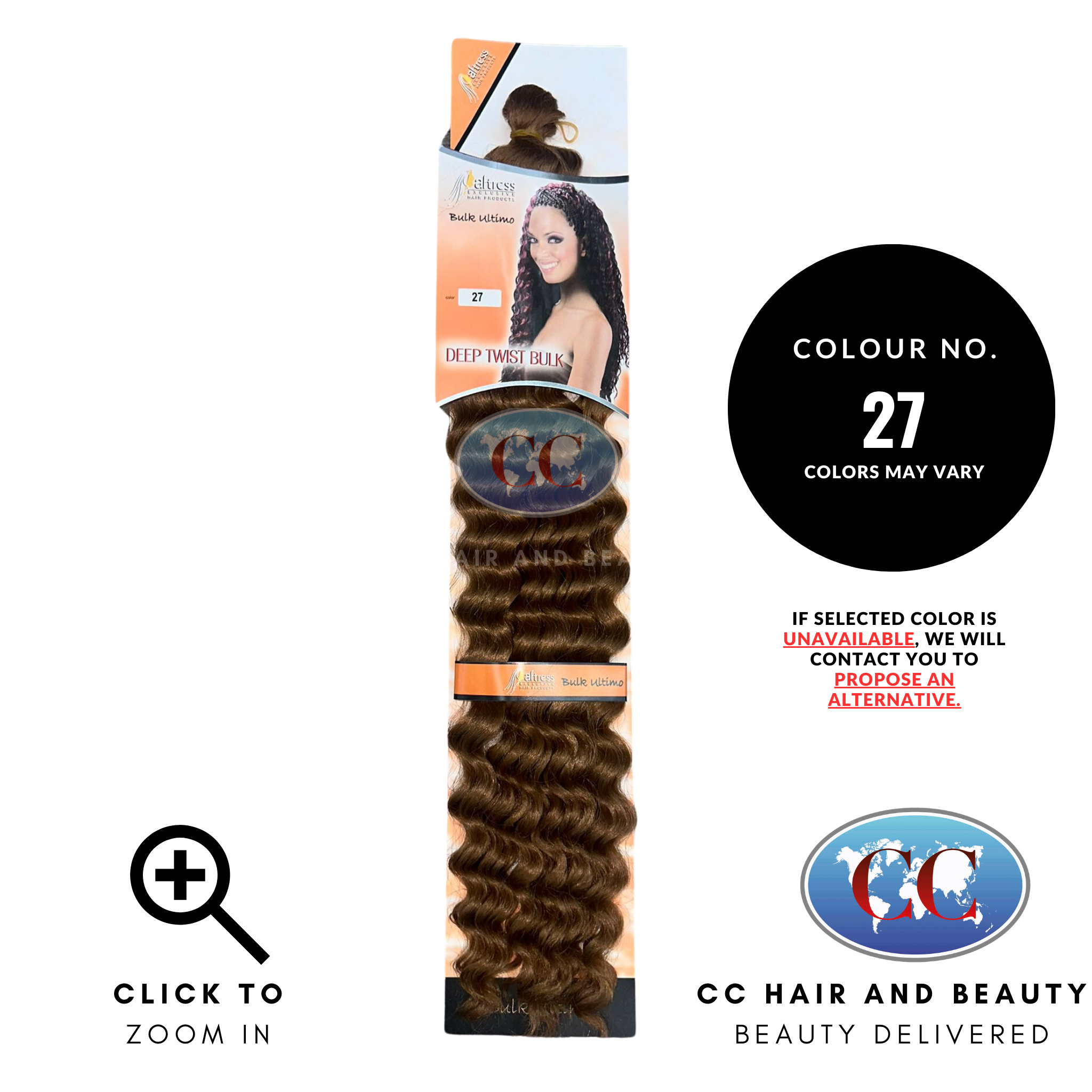 Aftress Deep Twist Bulk Synthetic Hair Braiding- colour 27