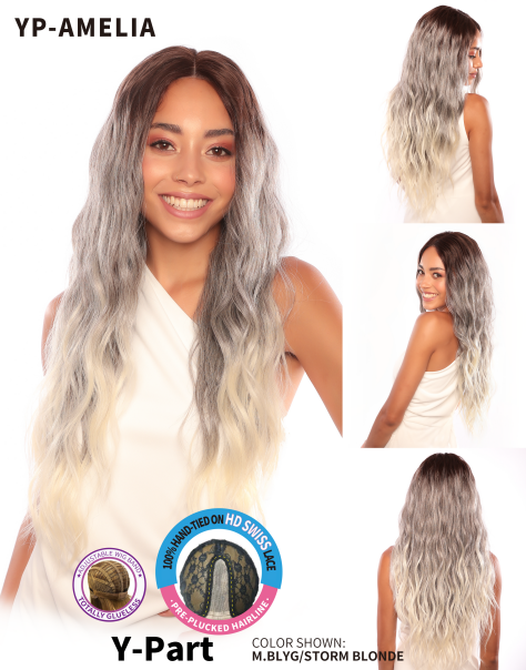 Smart Glamlace Smart Glamlace Synthetic Y-Part Amelia | CC Hair & Beauty Leeds