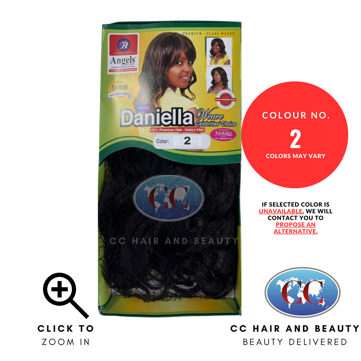 Angels Daniella Weave Celebrities Choice 100% Premium Hair - Tangle Free-Colour 2