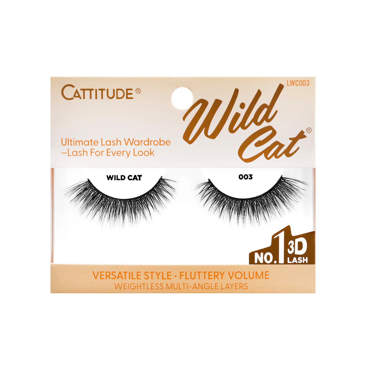 EBIN NEW YORK Cattitude 3D Eye Lash - Wild Cat