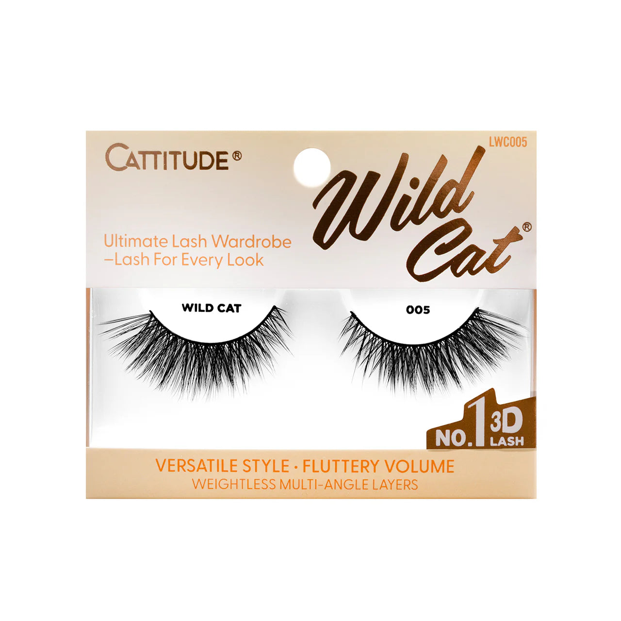 EBIN NEW YORK Cattitude 3D Eye Lash - Wild Cat
