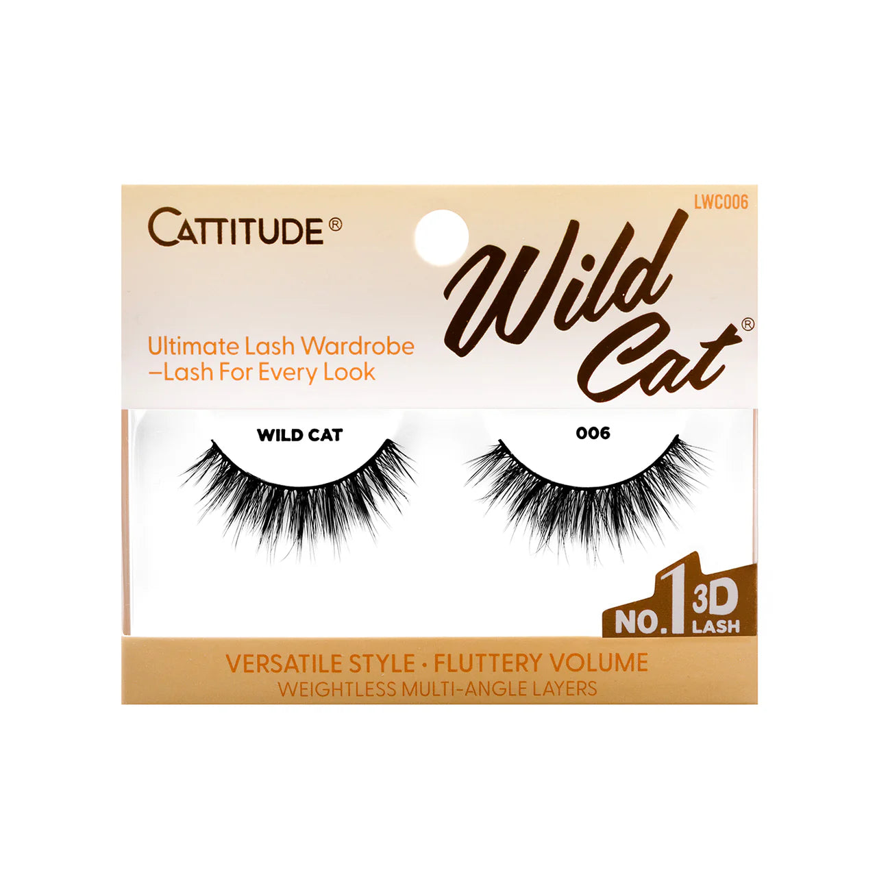 EBIN NEW YORK Cattitude 3D Eye Lash - Wild Cat