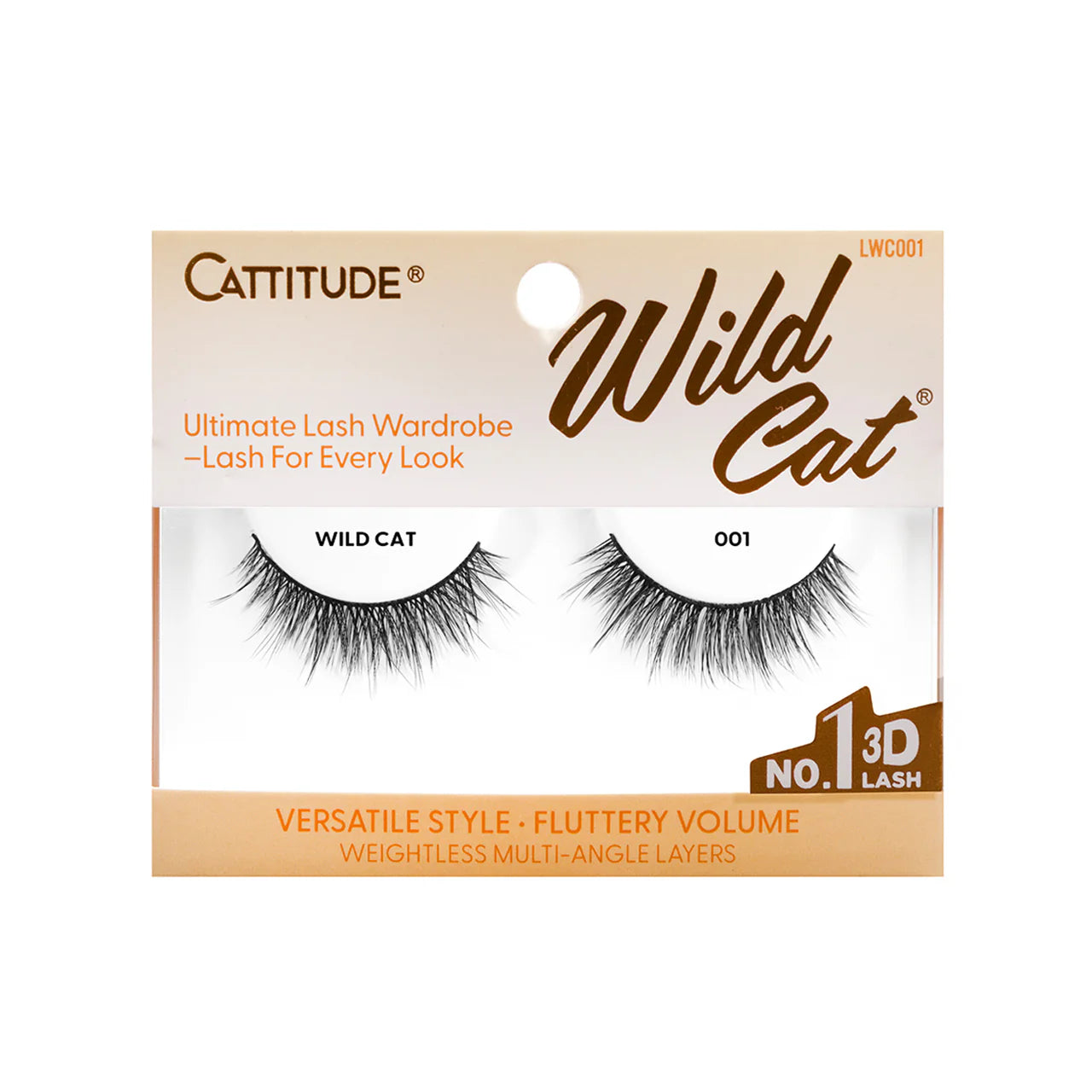 EBIN NEW YORK Cattitude 3D Eye Lash - Wild Cat