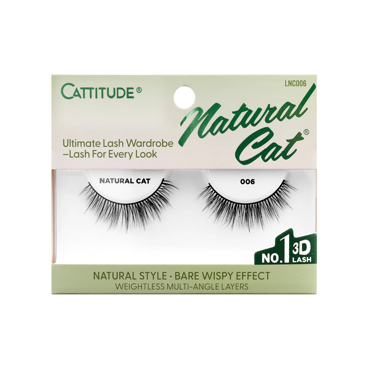 Ebin New York Cattitude Lashes - Natural Cat