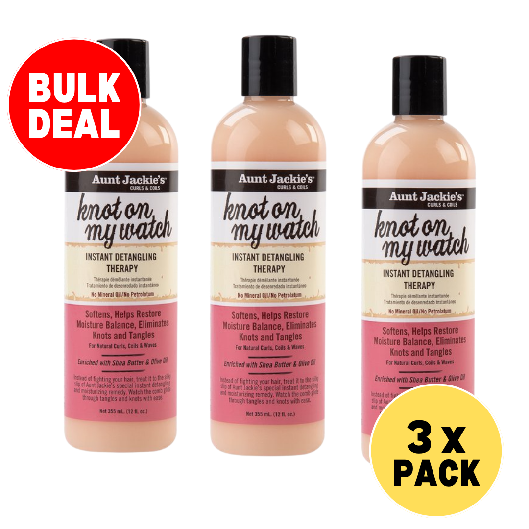 Aunt Jackies Knot On My Watch Instant Detangling Therapy 12Oz (355ml)-3x PACK