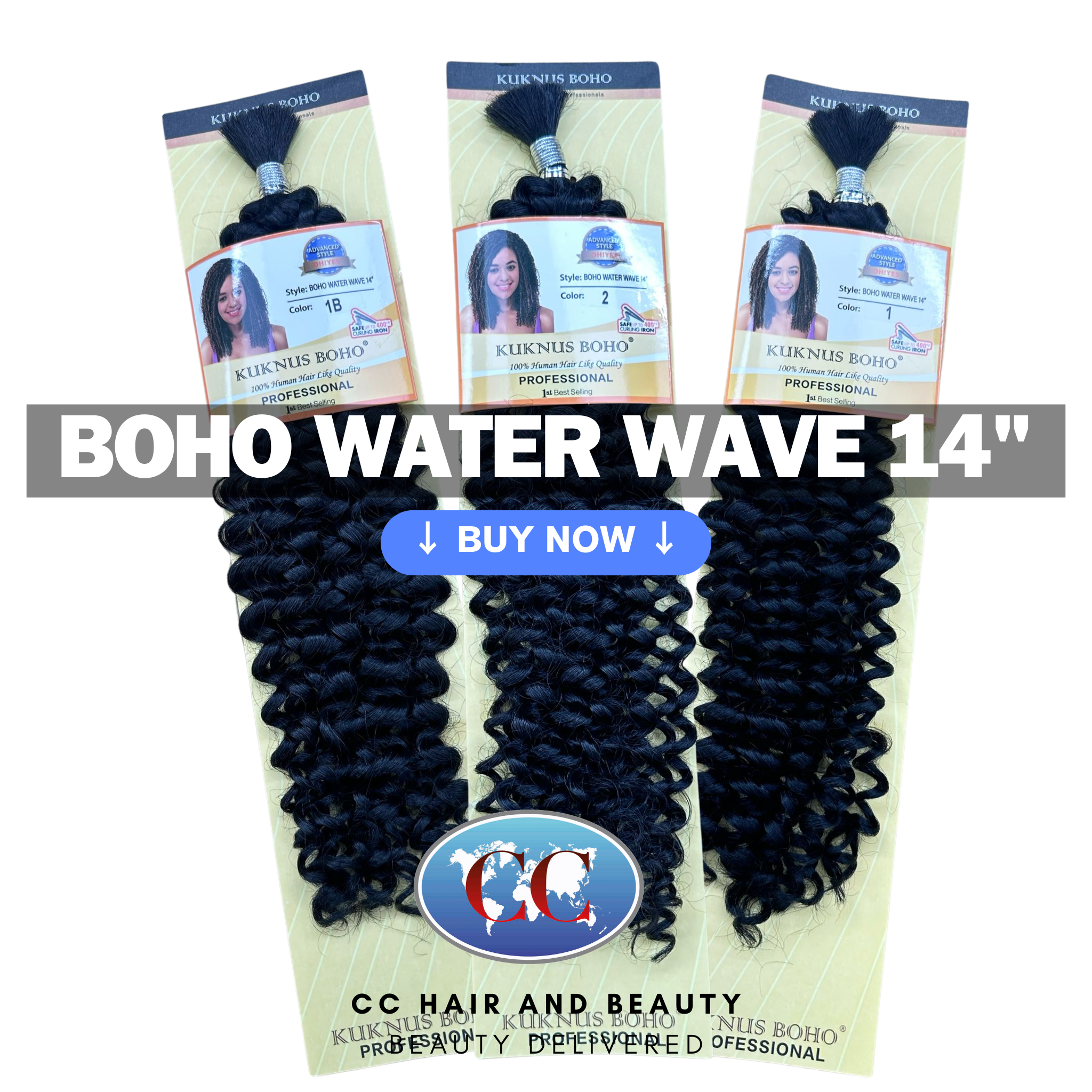 Kuknus collection Boho Water Wave 14"