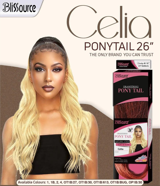 Blissource Drawstring Ponytail 26" - Celia