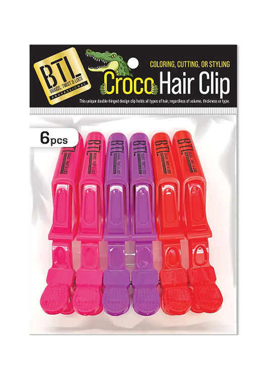 BTL Croco Hair Clip 6 pcs