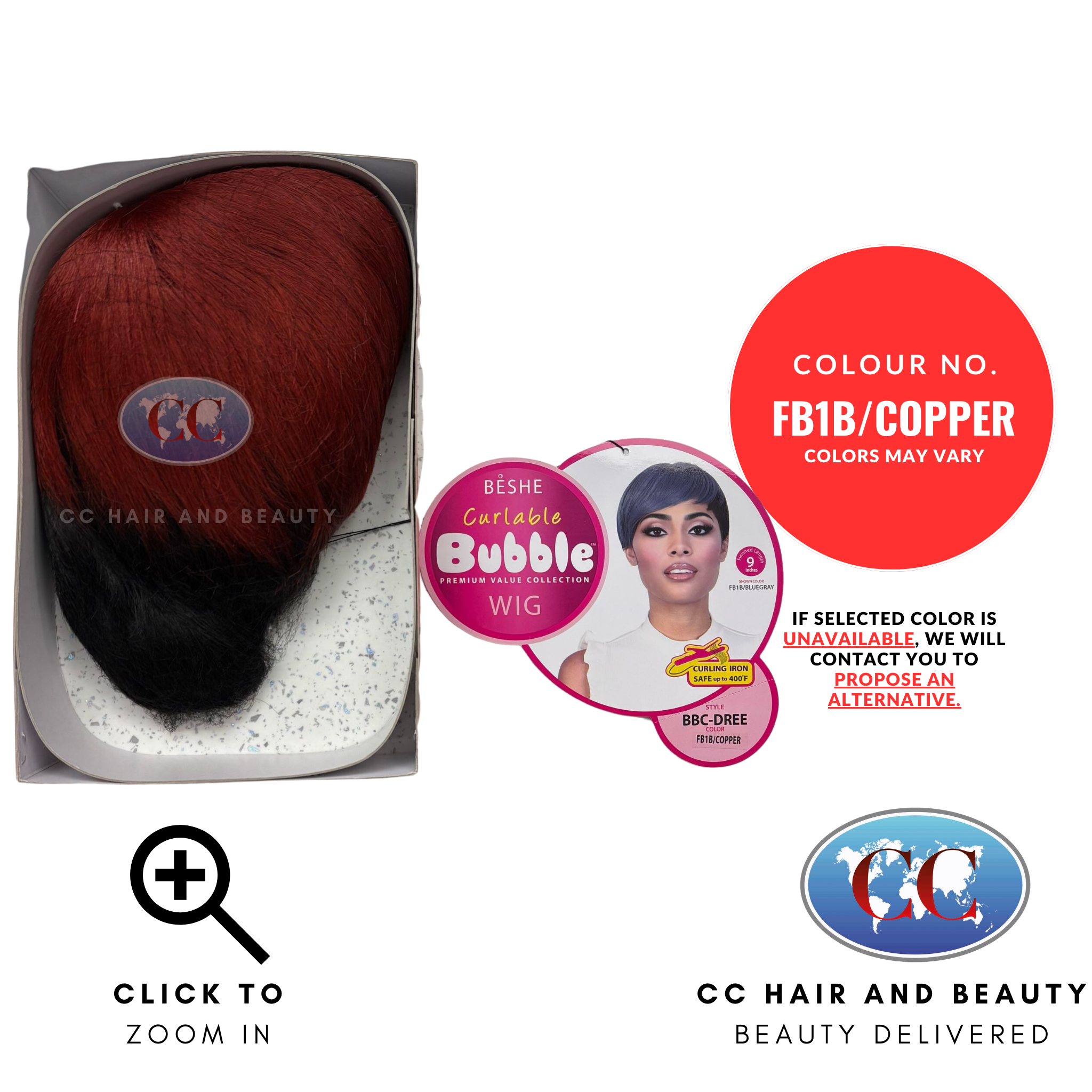 Beshe Bubble Curlable Premium Collection Wig - BBC Dree