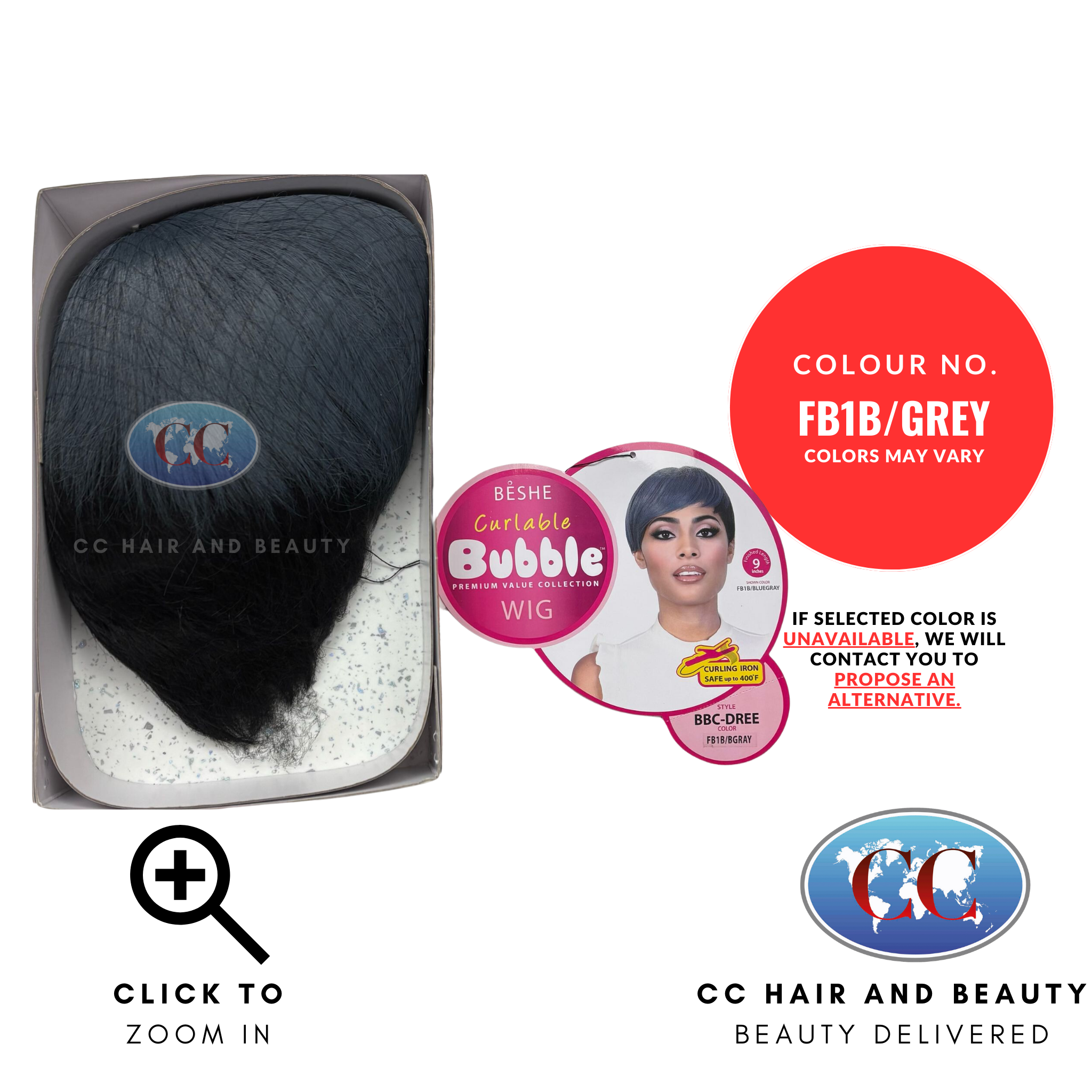 Beshe Bubble Curlable Premium Collection Wig - BBC Dree