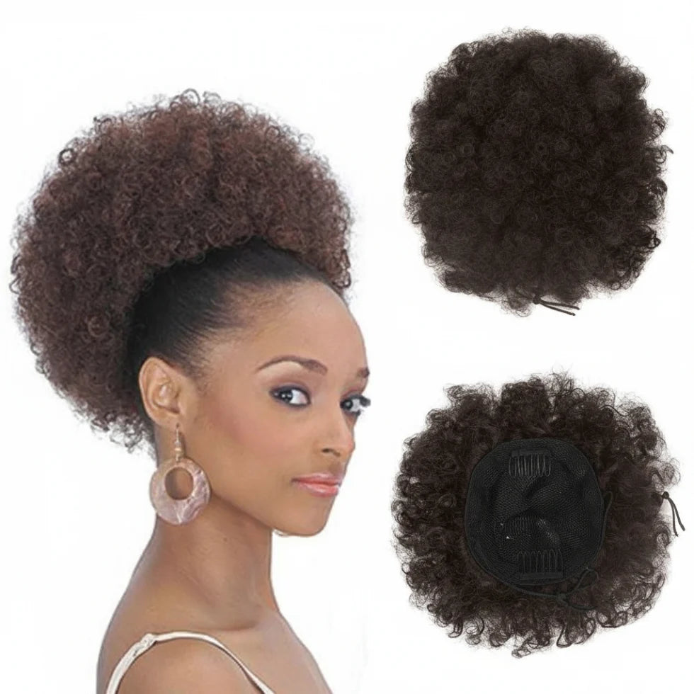 Blisource Natural Look & Silky - Ella Afro Puff 6"10"