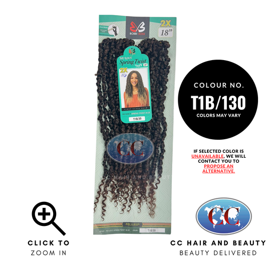 Bobbi Boss Crochet Braid 2X NU LOCS SPRING TWIST 18"-colour T1B/130
