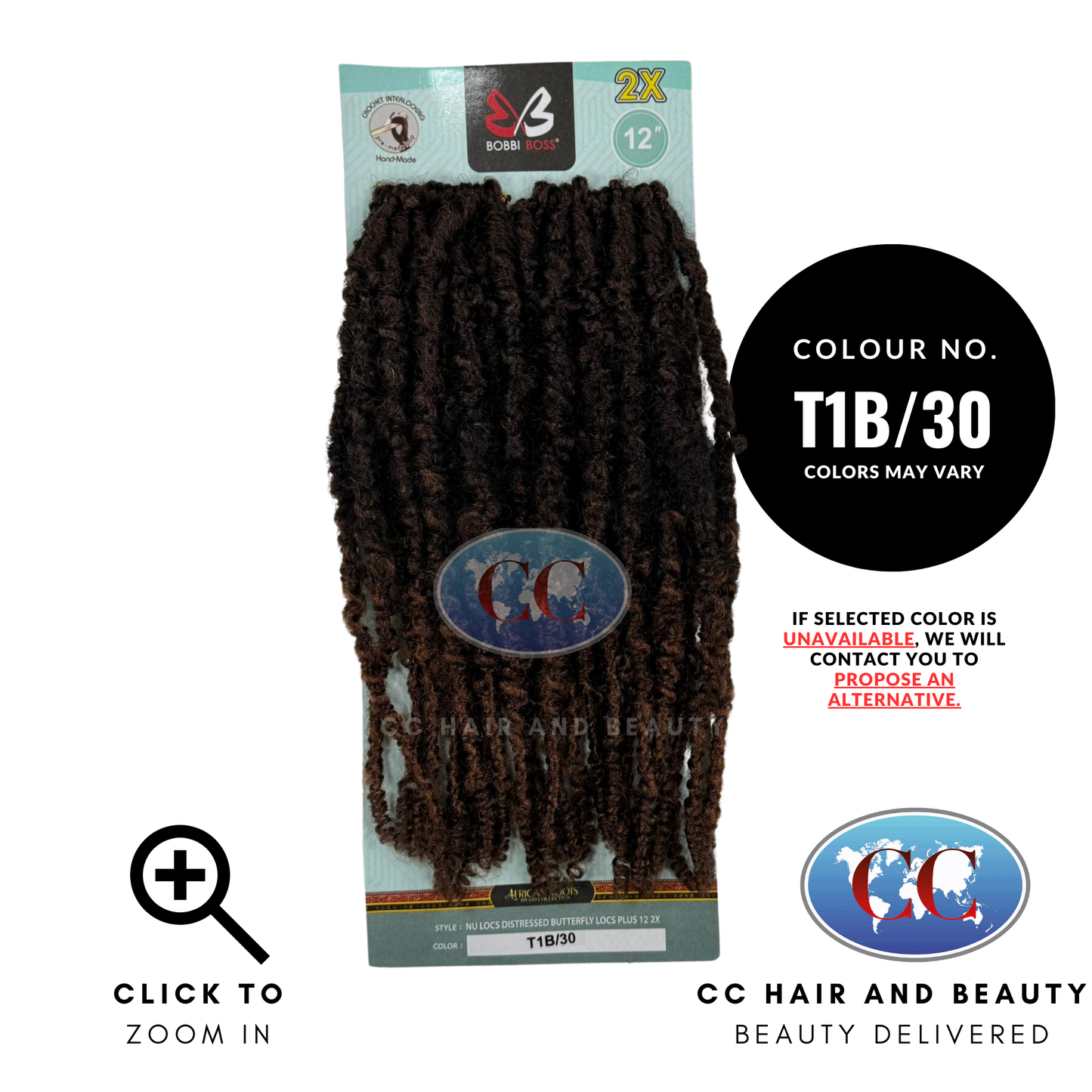 Bobbi Boss Nu Locs 2x Butterfly Locs Plus 12"