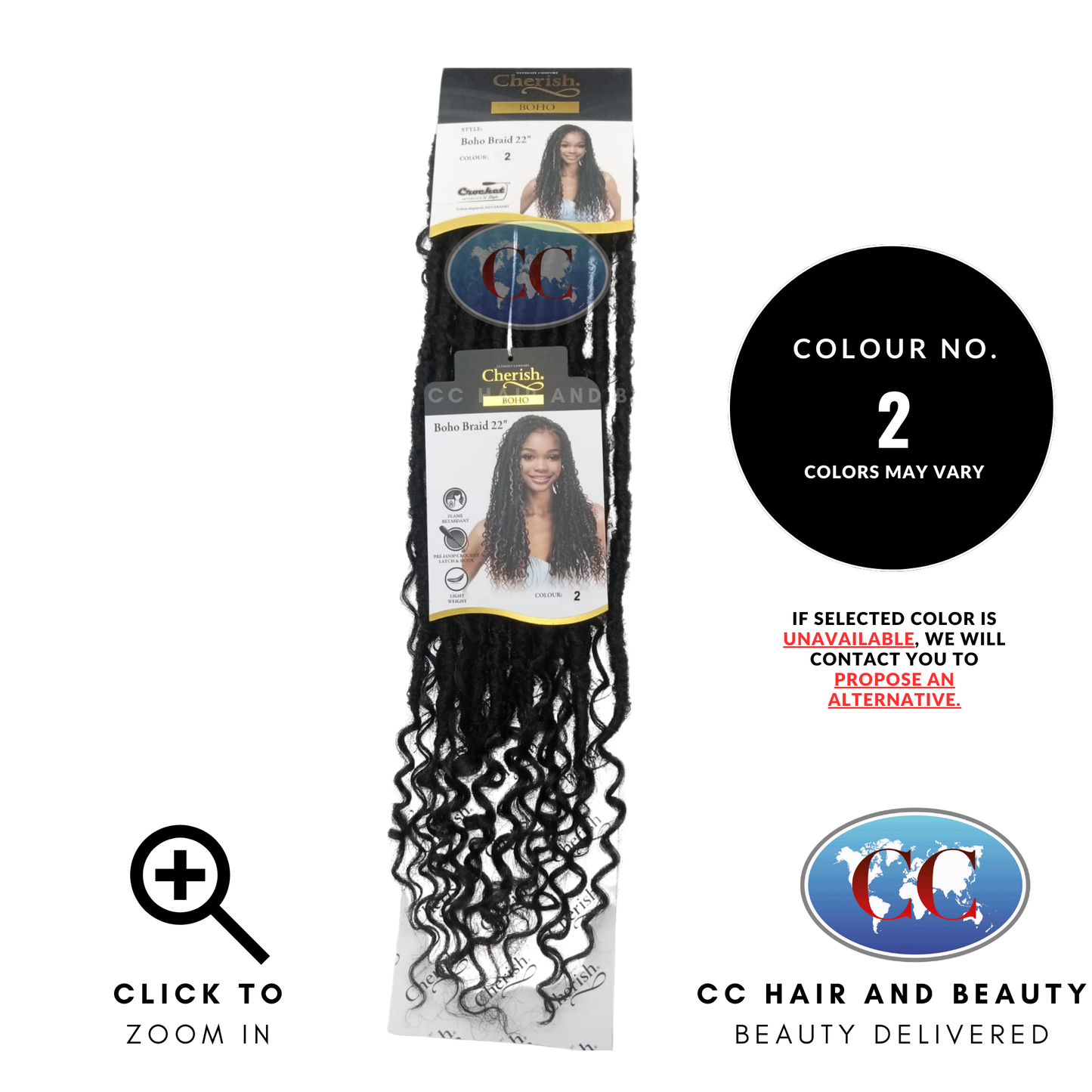 Cherish Synthetic Hair Boho Braids 22"