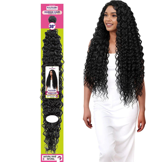 Hairmaker Brazilian Human Hair Premium Blend Natural Wave Weave