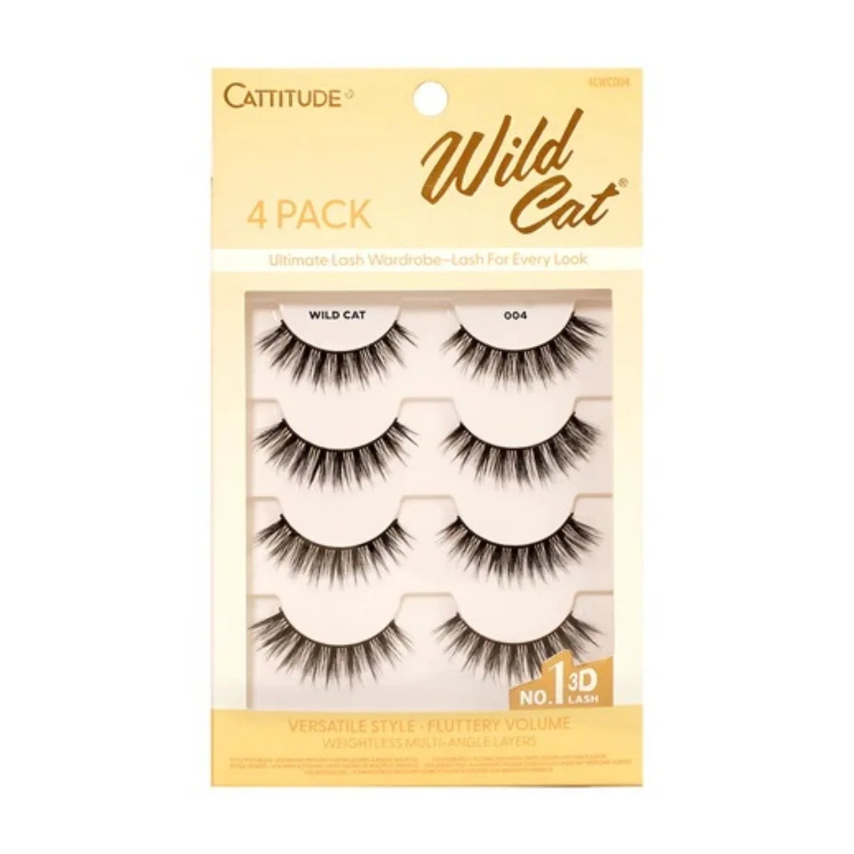 Ebin New York Catitude Lash 4 Pack - Wild Cat