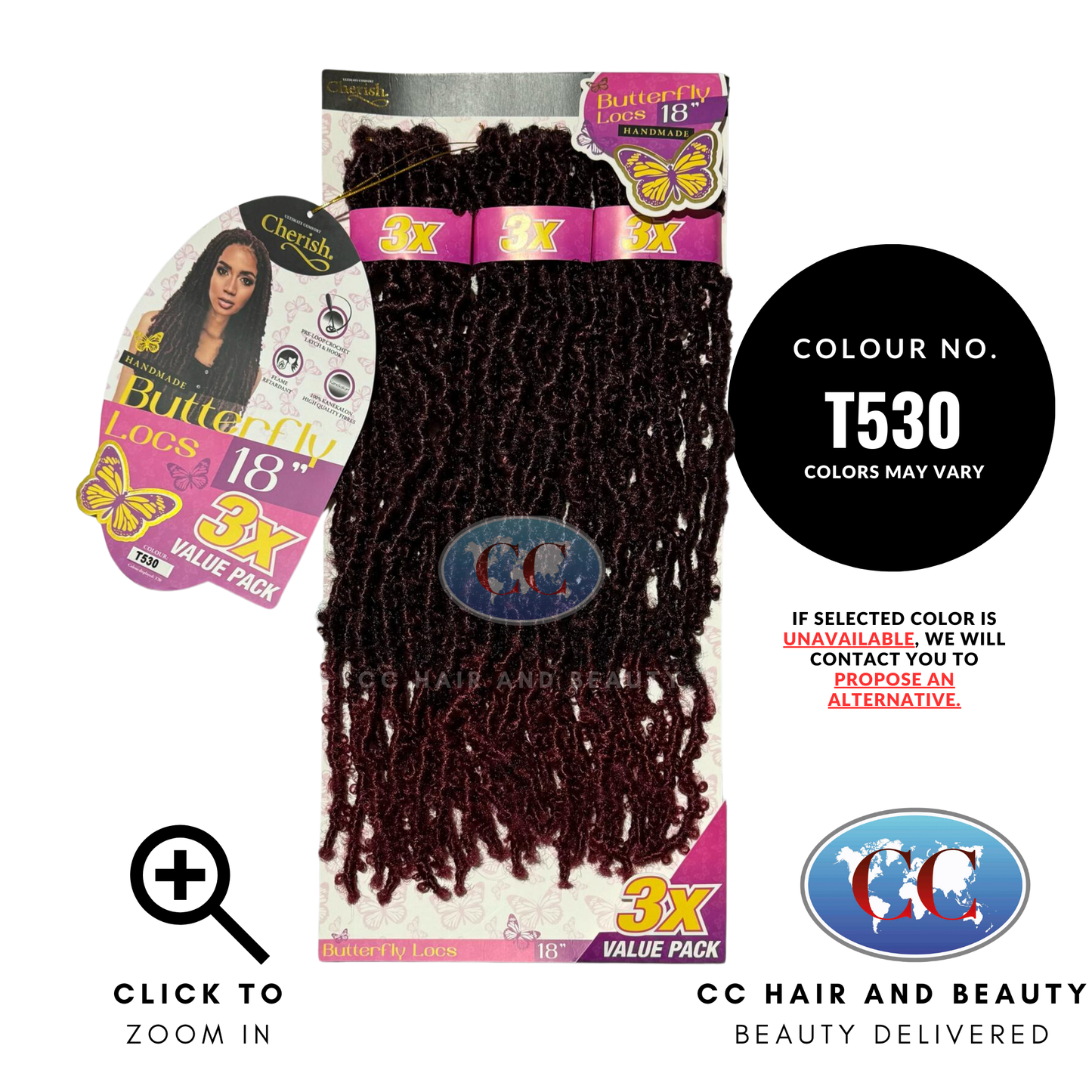 Cherish Butterfly Locs Crochet Hair 18” 3x Value Pack